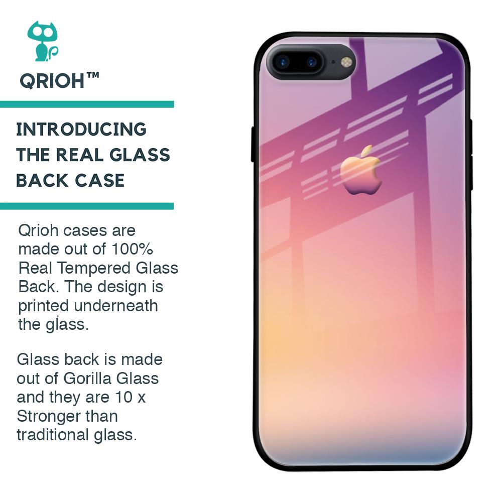 Lavender Purple Glass case for iPhone 8 Plus