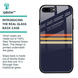 Tricolor Stripes Glass Case For iPhone 8 Plus