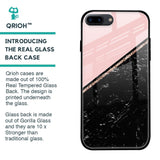 Marble Texture Pink Glass Case For iPhone 8 Plus
