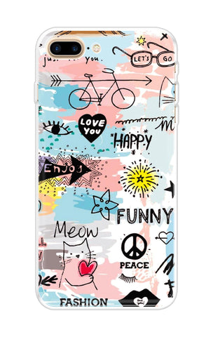 Happy Doodle iPhone 8 Plus Back Cover