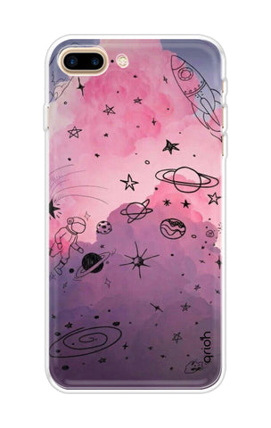 Space Doodles Art iPhone 8 Plus Back Cover