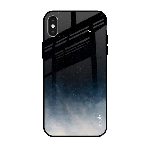 Black Aura iPhone X Glass Back Cover Online