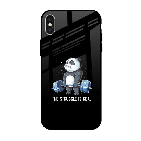 Real Struggle iPhone X Glass Back Cover Online