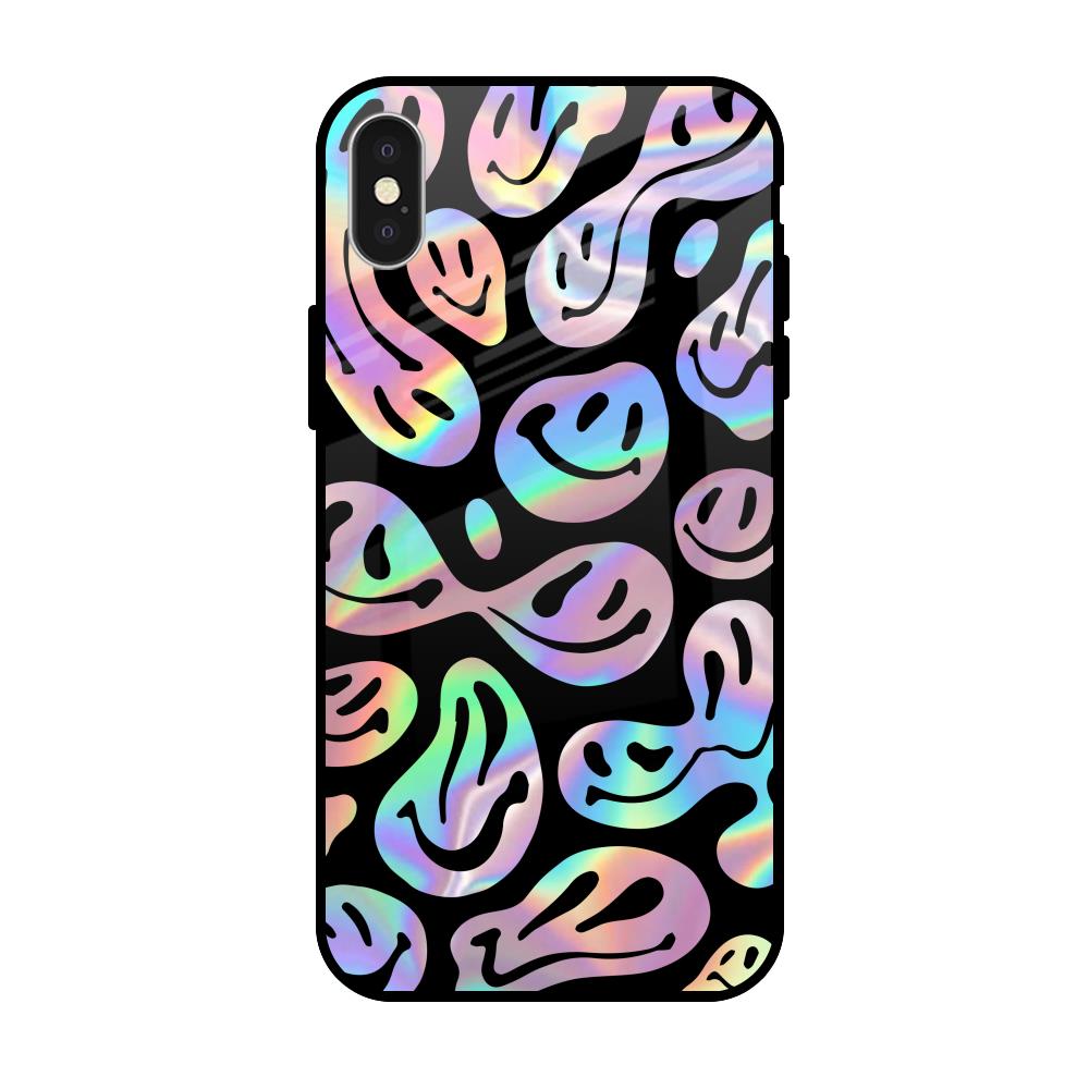 Acid Smile iPhone X Glass Back Cover Online