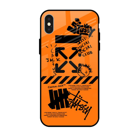 Anti Social Club iPhone X Glass Back Cover Online
