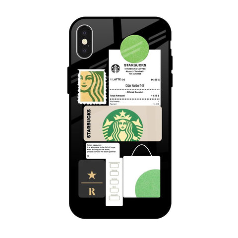 Coffee Latte iPhone X Glass Back Cover Online