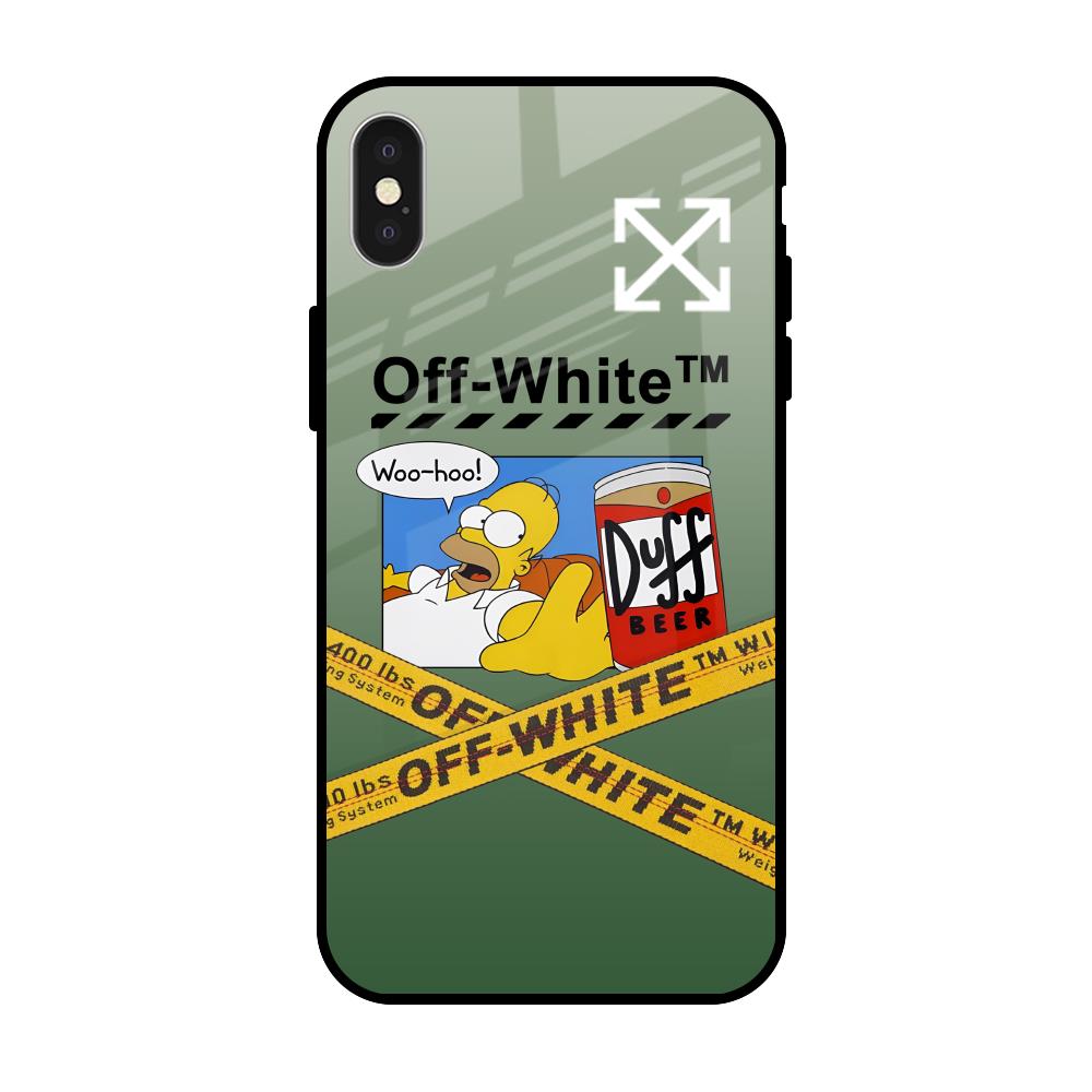 Duff Beer iPhone X Glass Back Cover Online