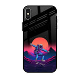 Retro Astronaut iPhone X Glass Back Cover Online