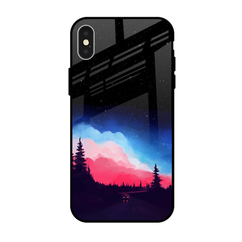 Drive In Dark iPhone X Glass Back Cover Online