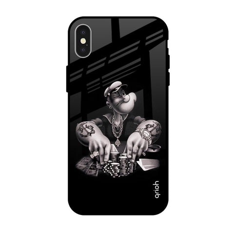 Gambling Problem iPhone X Glass Back Cover Online