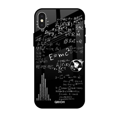 Funny Math Apple iPhone X Glass Cases & Covers Online