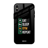 Daily Routine iPhone X Glass Back Cover Online