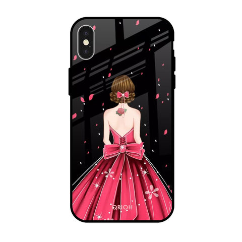 Fashion Princess iPhone X Glass Back Cover Online