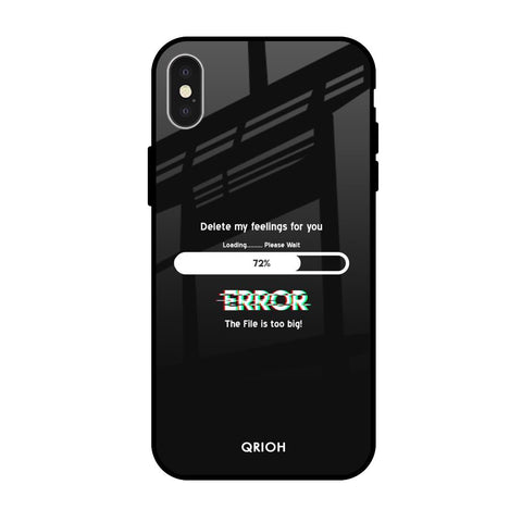 Error iPhone X Glass Back Cover Online