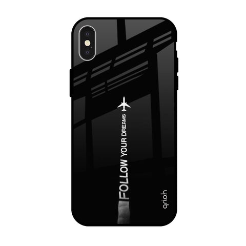 Follow Your Dreams iPhone X Glass Back Cover Online