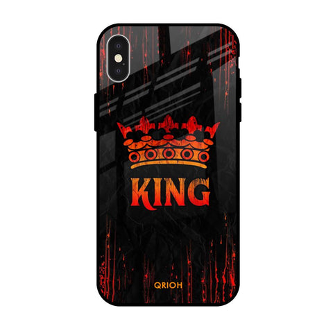 Royal King iPhone X Glass Back Cover Online
