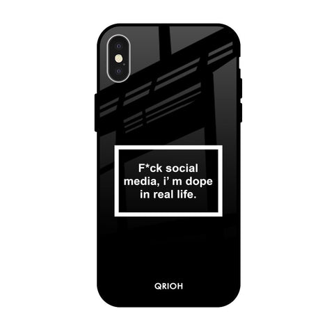 Dope In Life Apple iPhone X Glass Cases & Covers Online