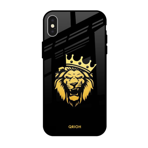 Lion The King iPhone X Glass Back Cover Online