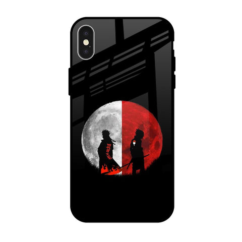 Anime Red Moon iPhone X Glass Back Cover Online