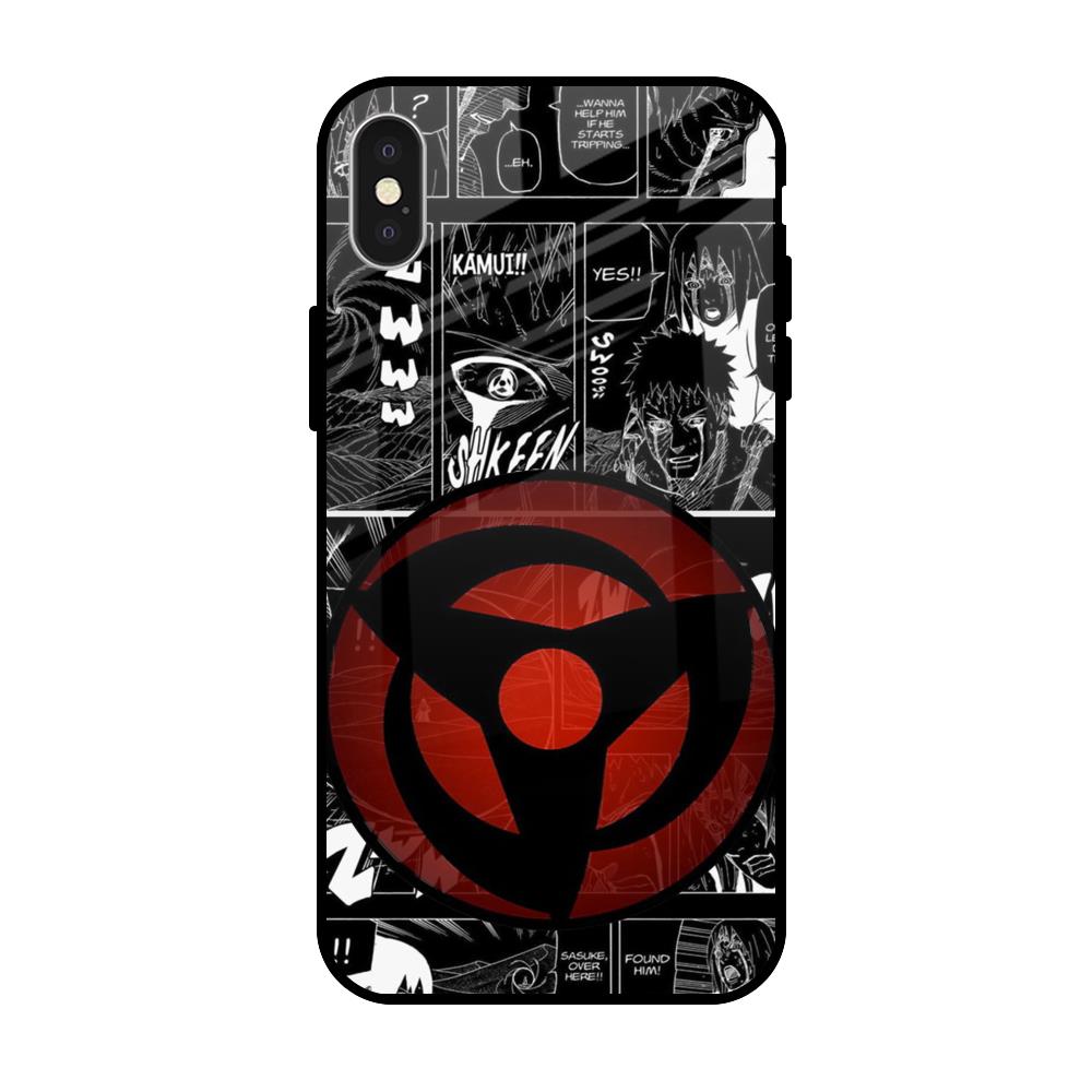 Sharingan iPhone X Glass Back Cover Online
