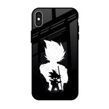 Monochrome Goku iPhone X Glass Back Cover Online