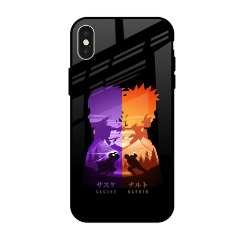 Minimalist Anime iPhone X Glass Back Cover Online