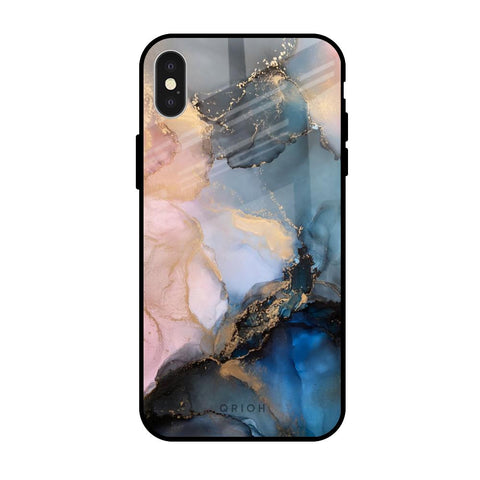 Marble Ink Abstract iPhone X Glass Back Cover Online