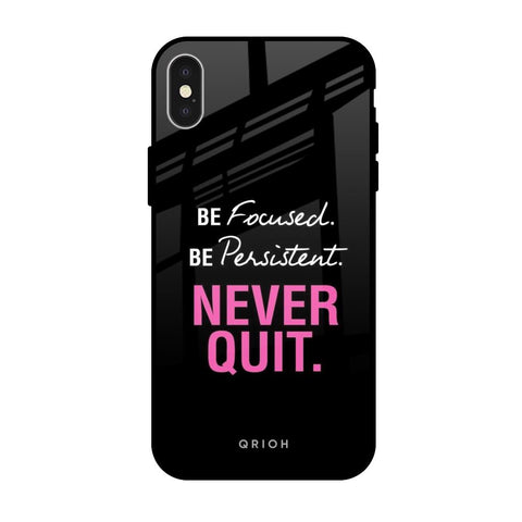 Be Focused iPhone X Glass Back Cover Online