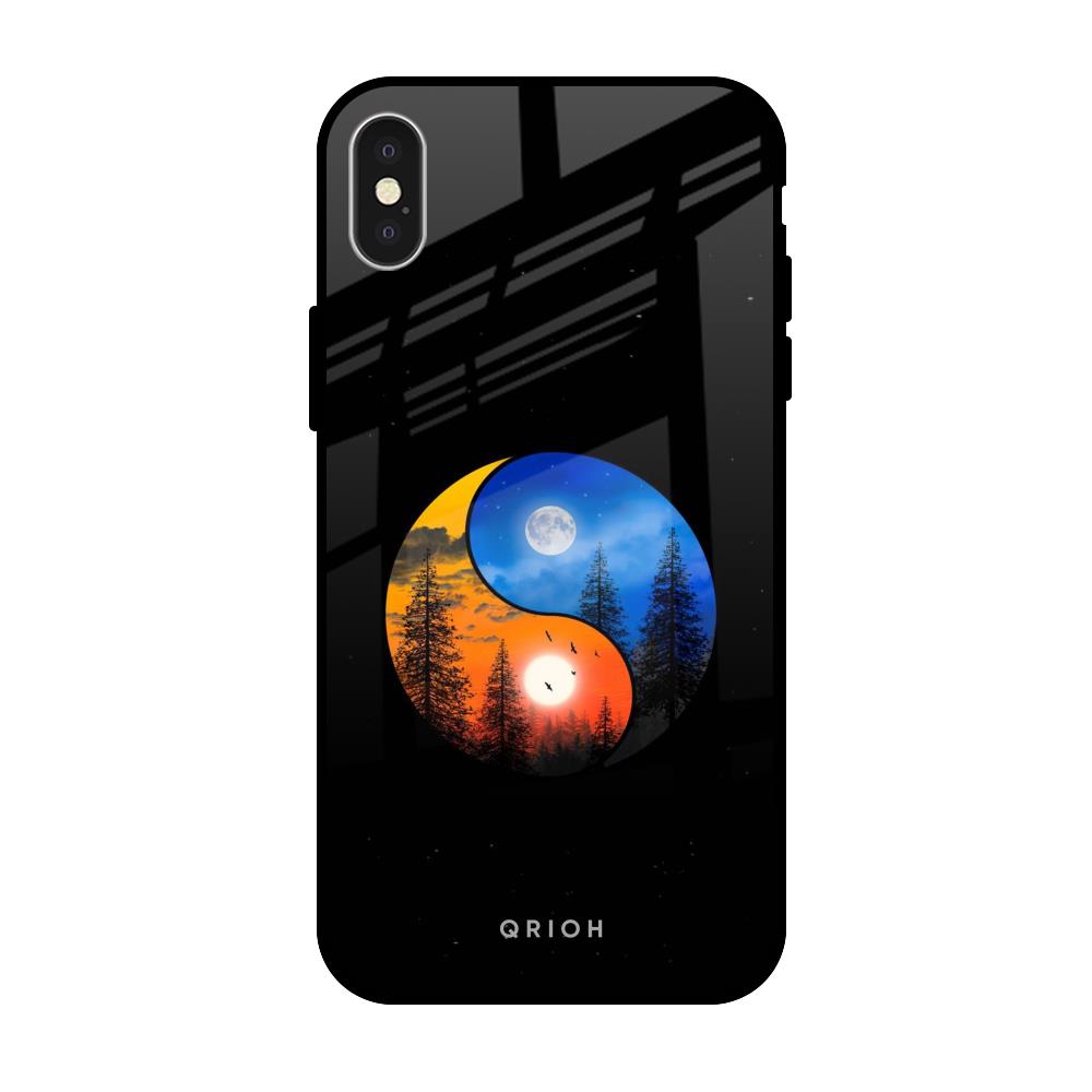 Yin Yang Balance iPhone X Glass Back Cover Online
