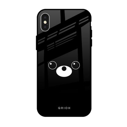 Cute Bear iPhone X Glass Back Cover Online