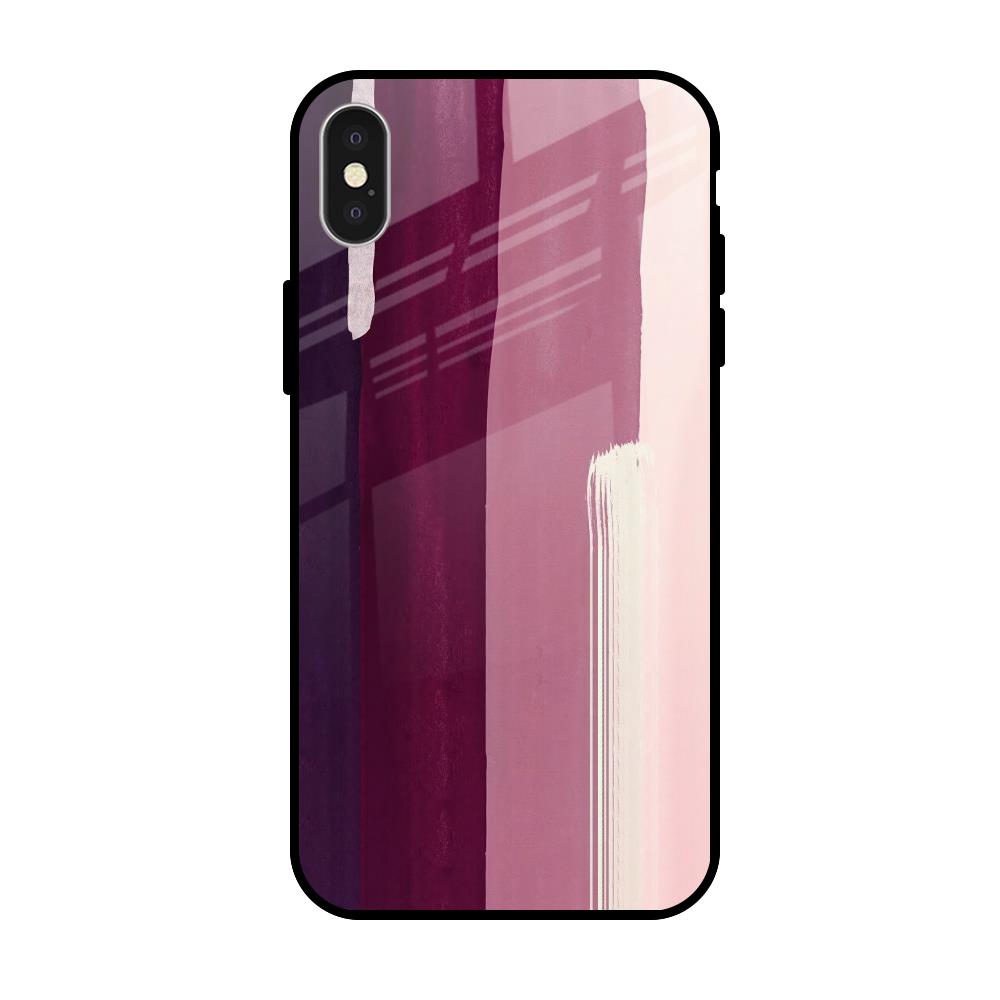 Brush Stroke Art iPhone X Glass Back Cover Online