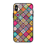 Multicolor Mandala iPhone X Glass Back Cover Online