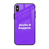 Make it Happen iPhone X Glass Back Cover Online