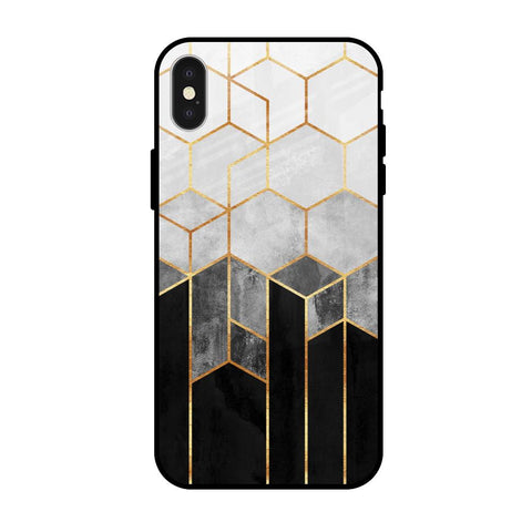 Tricolor Pattern iPhone X Glass Back Cover Online
