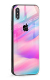 Colorful Waves Glass case for iPhone X
