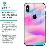 Colorful Waves Glass case for iPhone X