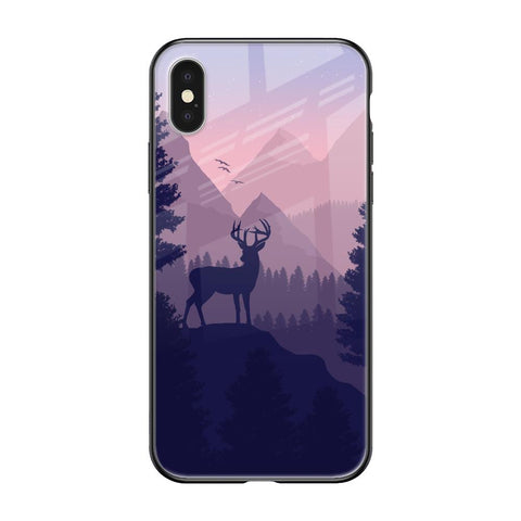 Deer In Night iPhone X Glass Cases & Covers Online