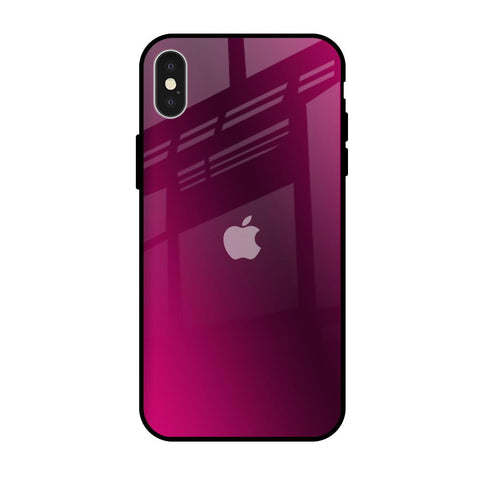 Pink Burst iPhone X Glass Back Cover Online