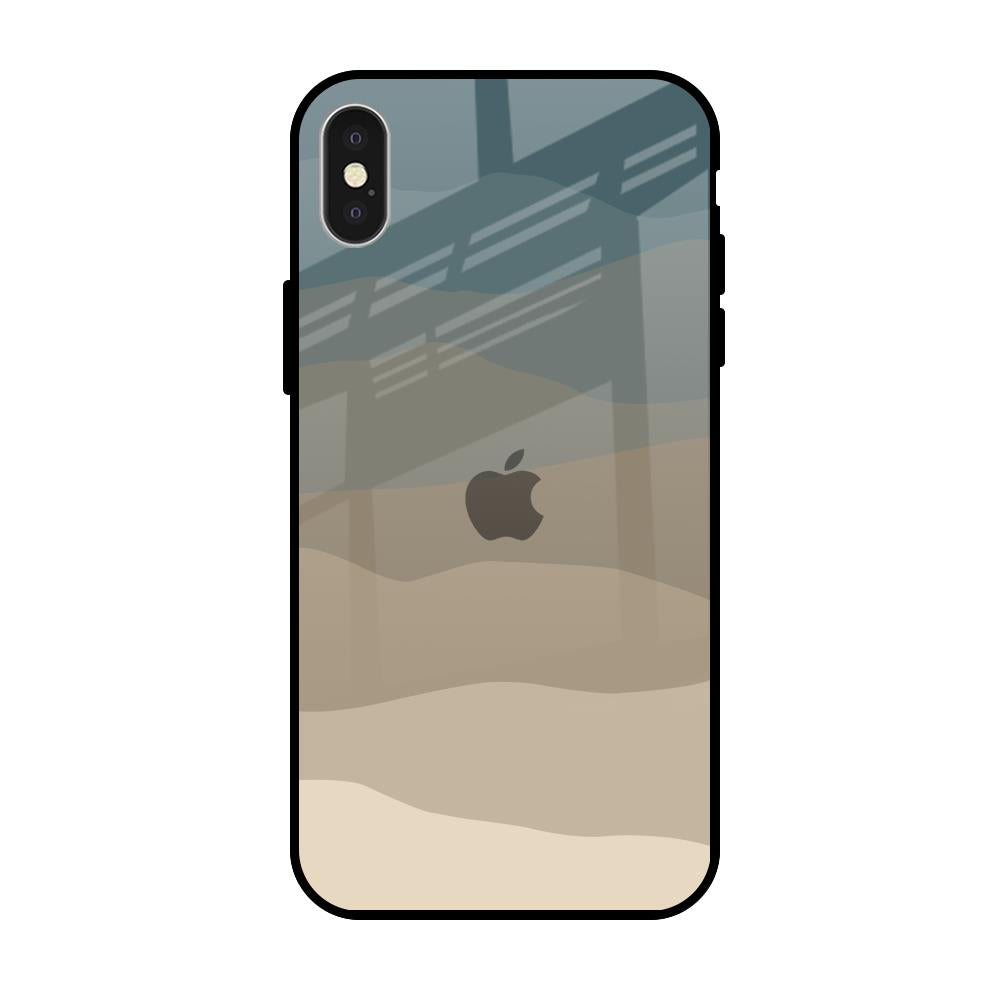 Abstract Mountain Pattern iPhone X Glass Back Cover Online