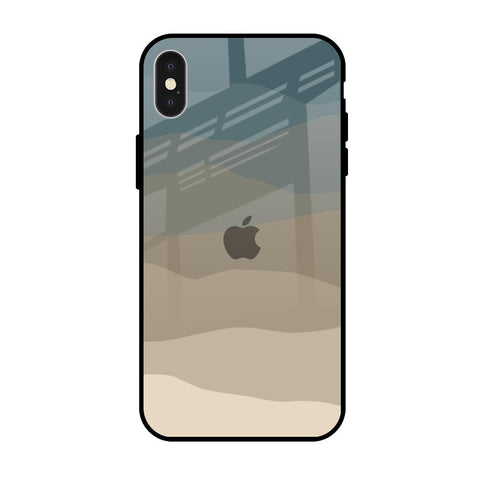 Abstract Mountain Pattern iPhone X Glass Back Cover Online