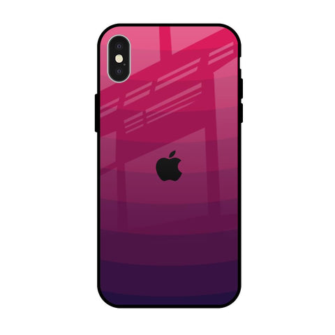 Wavy Pink Pattern iPhone X Glass Back Cover Online