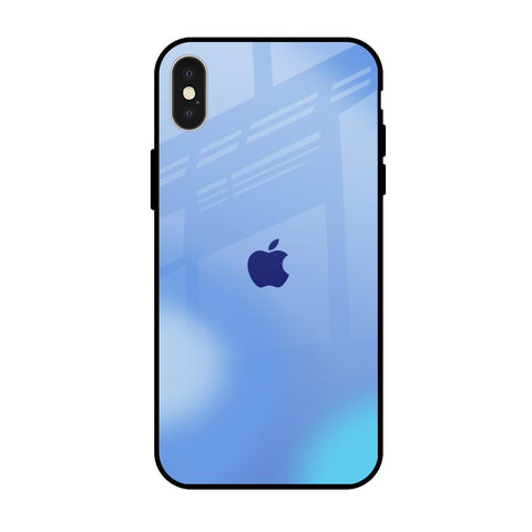 Vibrant Blue Texture iPhone X Glass Back Cover Online