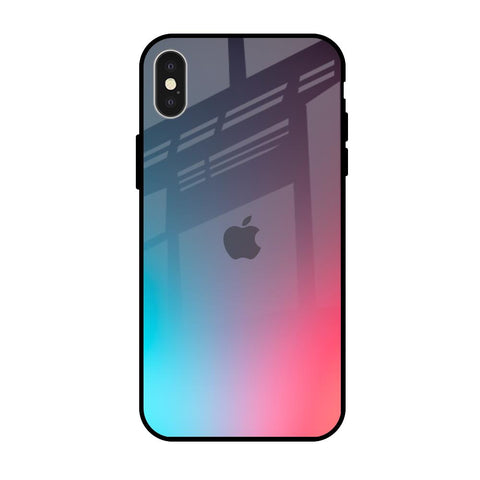 Rainbow Laser iPhone X Glass Back Cover Online