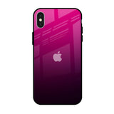 Purple Ombre Pattern iPhone X Glass Back Cover Online