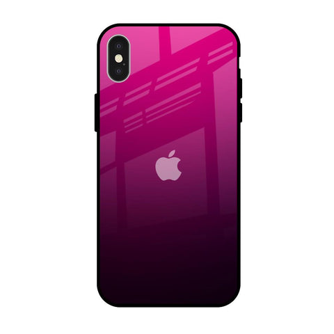Purple Ombre Pattern iPhone X Glass Back Cover Online