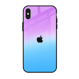 Unicorn Pattern iPhone X Glass Back Cover Online