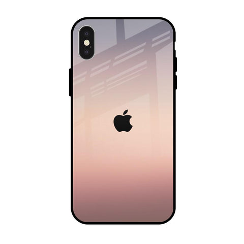 Golden Mauve iPhone X Glass Back Cover Online
