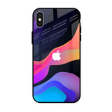 Colorful Fluid iPhone X Glass Back Cover Online