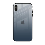 Smokey Grey Color iPhone X Glass Back Cover Online