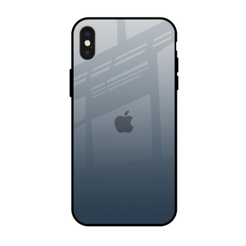 Smokey Grey Color iPhone X Glass Back Cover Online